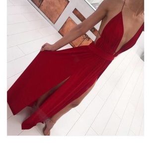 Beautiful long red dress